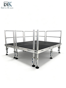 Good Quality Easy Install Outdoor Portable Stage Aluminum Portable 4-leg Stage for Concert Show Wedding Stage Mobile Stages - Product Image 1