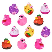 Jouets de bain en caoutchouc personnalisés pour enfants, jouets de baignoire en forme de canard, imprimés avec des motifs exclusifs, en vrac, mini, petits, en plastique, avec logo en vinyle