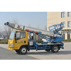 JIUHE <span class=keywords><strong>Camión</strong></span> Elevador de Escalera Aérea de 32m, <span class=keywords><strong>Plataforma</strong></span> Estable y Fiable para Transporte de Materiales - Product Image 4