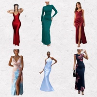Vêtements pour femmes neufs, lot de robes de soirée de luxe, robe tendance, lot de tissus mélangés, vêtements pour femmes d'occasion en gros