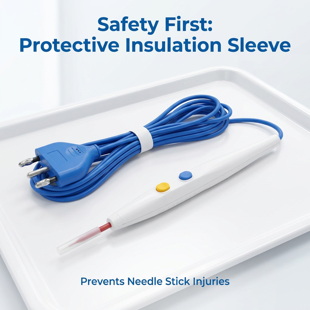 Competitive Price OEM Tungsten Sharp Blade 70mm Bipolar Electrode ENT Disposable Surgical Pencil Instrument Set Class II