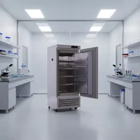 Congélateur vertical profond Heli Ultra Low Temp -60C en acier inoxydable avec dégivrage automatique et contrôle numérique de la température L278