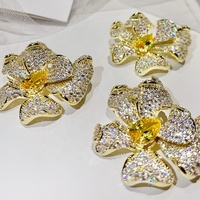Broche papillon de luxe en cuivre et zircon XILIANGFEIZI pour femmes, accessoires de robe de soirée, vente en gros