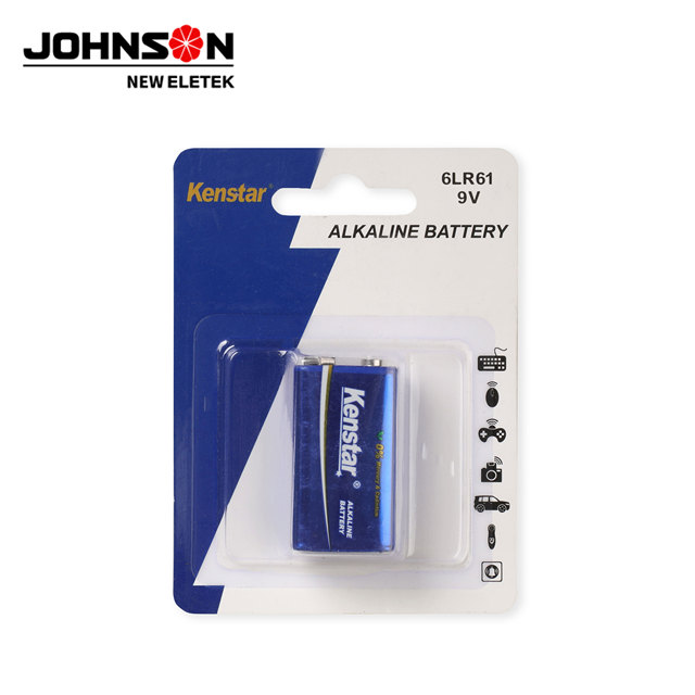 High Quality 6LR61 9V Alkaline Disposable Dry Battery for Microphone Remote Control Flashlight and Power Tools