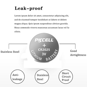 Cellule au lithium en gros <span class=keywords><strong>CR2025</strong></span> 3V batterie au lithium primaire cardée <span class=keywords><strong>CR2025</strong></span> pile bouton jouets emballage industriel - Product Image 5