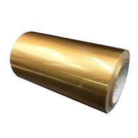 Haute Qualité Or Brillant En Aluminium Auto-Adhésif De Feuille de Papier En Métal taille personnalisée