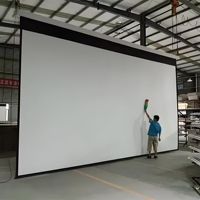 Rideau de projection électrique à télécommande en gros d'usine, écran de 200 pouces 16:9 pour cinéma maison, salle de réunion scolaire
