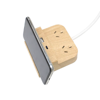 Multiprise avec support pour téléphone, protection contre les surtensions, rallonge, 10A, 2 prises AC, 2 USB-A, 1 USB-C, SAA