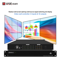 Video Duvar Kontrol Cihazı İşlemcisi 8x16 HD-MI Matris Anahtarlayıcı Çoklu Ekran Kontrol Cihazı LCD LED Video Duvar 3x4 4x4 3x5 Ekranlar için