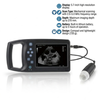 Scanner portable de diagnostic de grossesse animale, échographie vétérinaire avec sonde sectorielle mécanique