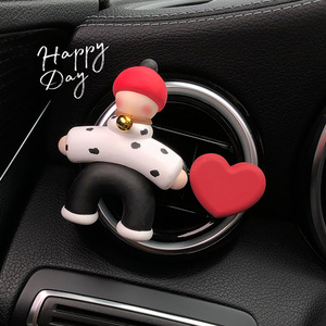 Mucca semplici ville astratte moderne fatte a mano in plastica corda per auto aromaterapia profumo aria presa d'aria decorazione creativa - Product Image 2