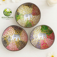 Nouveaux bols en coque de noix de coco du Vietnam, cadeaux d'affaires, bols modernes, bois faits à la main, plastique, maison, cadeau, décoration