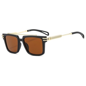 <span class=keywords><strong>Lunettes</strong></span> de soleil de haute qualité, nouvelle mode, luxe, métal, style punk rétro, <span class=keywords><strong>tendance</strong></span>, pour hommes, <span class=keywords><strong>2022</strong></span> - Product Image 2