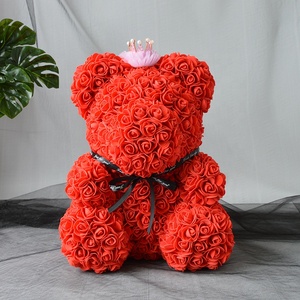 Orsetto <span class=keywords><strong>di</strong></span> rose in schiuma fai da te, regalo caldo per la <span class=keywords><strong>festa</strong></span> <span class=keywords><strong>della</strong></span> <span class=keywords><strong>mamma</strong></span>, Natale, San Valentino e il <span class=keywords><strong>Giorno</strong></span> del Ringraziamento - Disegni <span class=keywords><strong>di</strong></span> conigli, cani, gatti e altri animali - Product Image 1