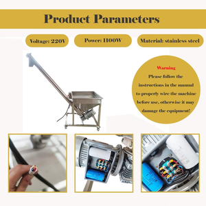 Chargeur automatique Manipulation des matériaux Vibrer Godet Ascenseur Pellet Hélicoïdal Vertical Trémie Carbone Acier Vis Feeder - Product Image 5