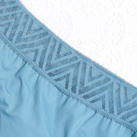 Culottes Menstruelles Grande Taille Américaine 4 Couches Dentelle Taille Mi-Haute pour Femmes Sous-vêtements Féminins