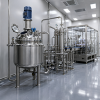 Cuve pharmaceutique stérile SUS316L pour la formulation et le mélange de liquides pharmaceutiques avec CIP SIP