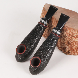 Futeng Pipe à fumer en bruyère de haute qualité avec design Pipe à tabac en bois Pipe à fumer en bois portable de luxe pour accessoires à fumer - Product Image 1
