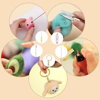 50 couleurs laine feutre outils filature à la main bricolage Art & artisanat fournitures Kit de démarrage pour enfants aiguille feutrage