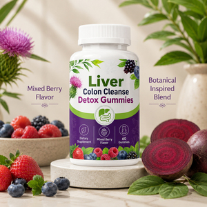 Gummies d'extrait de chardon-Marie sans gluten de haute qualité – Soutient l'immunité, la digestion, la purification du foie et la détoxification – Pour adultes - Product Image 5