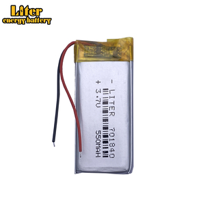 Batterie au lithium-ion polymère 3,7 V 550 mAh 701840 pour jouet, batterie externe, <span class=keywords><strong>GPS</strong></span>, haut-parleur de téléphone portable - Product Image 1