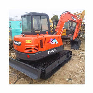 Excavadora Mini Doosan 55 Usada Original de Corea, DH55, Capacidad de 5 Toneladas, con Motor Isuzu, Caja de Cambios, Bomba y PLC en Venta - Product Image 1