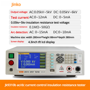 เครื่องทดสอบความต้านทานฉนวนไฟฟ้าแบบตั้งโปรแกรมได้ Jinke JK9310 - เครื่องมือทดสอบการปฏิบัติตามมาตรฐานความปลอดภัยทางไฟฟ้า - Product Image 5