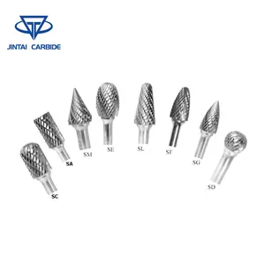 China Solid Tungsten Carbide Burrs Construction Steel Rod Tungsten Carbide Rotary Burrs