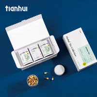 Boîtes en étain rondes Tianhui de qualité alimentaire avec impression personnalisable pour l'emballage de thé en vrac et d'épices matcha