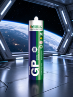 Mastic silicone GP 668, type acétique, à prise rapide, transparent, pour sanitaires, joints de porte de douche et fissures de verre