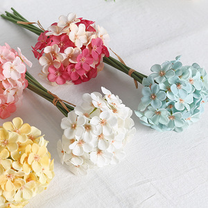 Lichao Artificial Hydrangea 7 Branches <b>Silk</b> <b>Flower</b> Handmade Wedding Home Decor Prop - Product Image 3