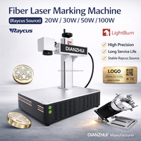 Machine de marquage laser à fibre 30W 50W 70W compatible LightBurn pour acier inoxydable aluminium gravure profonde scanner Galvo EZCAD