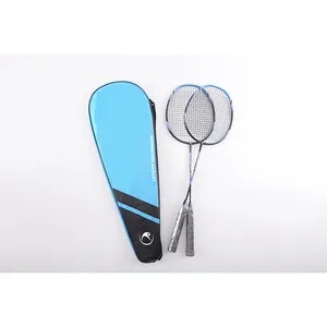 Sıcak satış farklı renk özel Logo alüminyum çerçeve Badminton raketi
