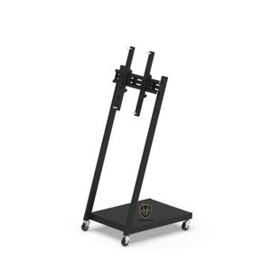 Carrito de TV móvil para exhibición de ferias, soporte de suelo de acero/metal para TV - Product Image 4