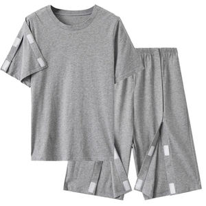 Cep pantolon erkek ve kadın Tearaway pantolon kısa kollu açık yan yapış sonrası omuz ve bacaklar cerrahi kemo diyaliz - Product Image 2