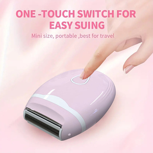 <span class=keywords><strong>Rasoir</strong></span> électrique pour femmes, <span class=keywords><strong>rasoir</strong></span> indolore pour femmes, épilateur pour le <span class=keywords><strong>visage</strong></span>, les jambes et les aisselles, tondeuse bikini portable et étanche - Product Image 3