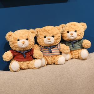Peluche ours en peluche style <span class=keywords><strong>t</strong></span>-<span class=keywords><strong>shirt</strong></span> rayé mignon, ours en peluche doux, cadeau pour enfants - Product Image 4