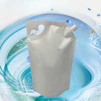 Pochette souple transparente blanche biodégradable de qualité alimentaire avec bec verseur, refermable, pour emballage liquide, vente en gros