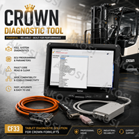 Laptop V110 + para elevadores de autocares y carretillas elevadoras Crown PCAN-USB, interfaz CAN aplicable, interfaz de programación Crown, herramienta de diagnóstico