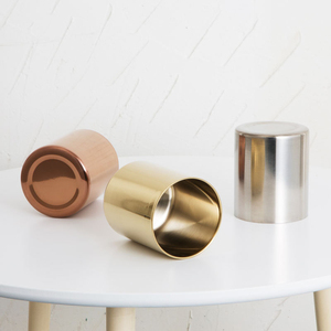 Pot <span class=keywords><strong>de</strong></span> fleur en acier inoxydable, Mini Vase à fleurs, organisateurs <span class=keywords><strong>de</strong></span> <span class=keywords><strong>bureau</strong></span>, maison, or <span class=keywords><strong>Rose</strong></span>, décor Multi usage - Product Image 4