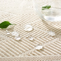 Nappe de table moderne et élégante en polyester jacquard, coton et lin, résistante à l'huile, à motifs floraux exotiques royaux, pour la décoration de la maison et les restaurants