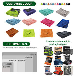 Edgeless mikrofiber twisted araba yıkama havlu çift kurutma mikrofiber 1300gsm bakım detaylandırma otomatik temizleme süper emici bez - Product Image 5