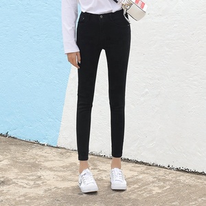 <span class=keywords><strong>Jeans</strong></span> a Sigaretta da <span class=keywords><strong>Donna</strong></span> Blu, Neri e Grigi, a Vita Alta, Skinny, Elasticizzati, OEM - Product Image 2