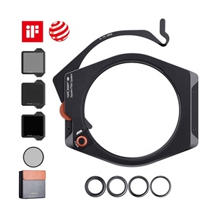 K&F Concept 100mm lens filter holder kit CPL+ND8+ND64+ND1000 Filter 67mm 72mm 77mm 82mm Adapter Rings