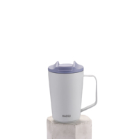 Mug de voyage personnalisé en acier inoxydable avec poignée, affichage LED de la température, sans BPA, isolation thermique de 6 à 12 heures pour boissons chaudes, idéal pour les cadeaux