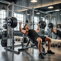 Banc de musculation multifonctionnel réglable et pliable pour usage commercial et domestique, pour press d'orteils et exercices couchés, avec support