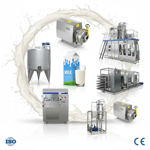Línea <span class=keywords><strong>de</strong></span> Producción <span class=keywords><strong>de</strong></span> Leche y Lácteos Pasteurizados Automatizada a Gran Escala, Línea <span class=keywords><strong>de</strong></span> Procesamiento <span class=keywords><strong>de</strong></span> Leche Condensada - Product Image 1