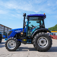 Tracteur agricole multifonction 60HP 4 roues motrices avec cabine fermée