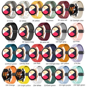 Correa de 20mm 22mm para Samsung Galaxy Watch 4/5/5Pro, correa deportiva de silicona con hebilla magnética para <span class=keywords><strong>Amazfit</strong></span> <span class=keywords><strong>GTS</strong></span> <span class=keywords><strong>2</strong></span> 3 4 4 <span class=keywords><strong>Mini</strong></span> GTR <span class=keywords><strong>2</strong></span> 2e GT2e - Product Image 2