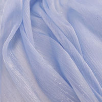 Tissu en organza doux non extensible scintillant, tissu en tulle à pois, tissu en maille de tulle américain pour robe de mariée